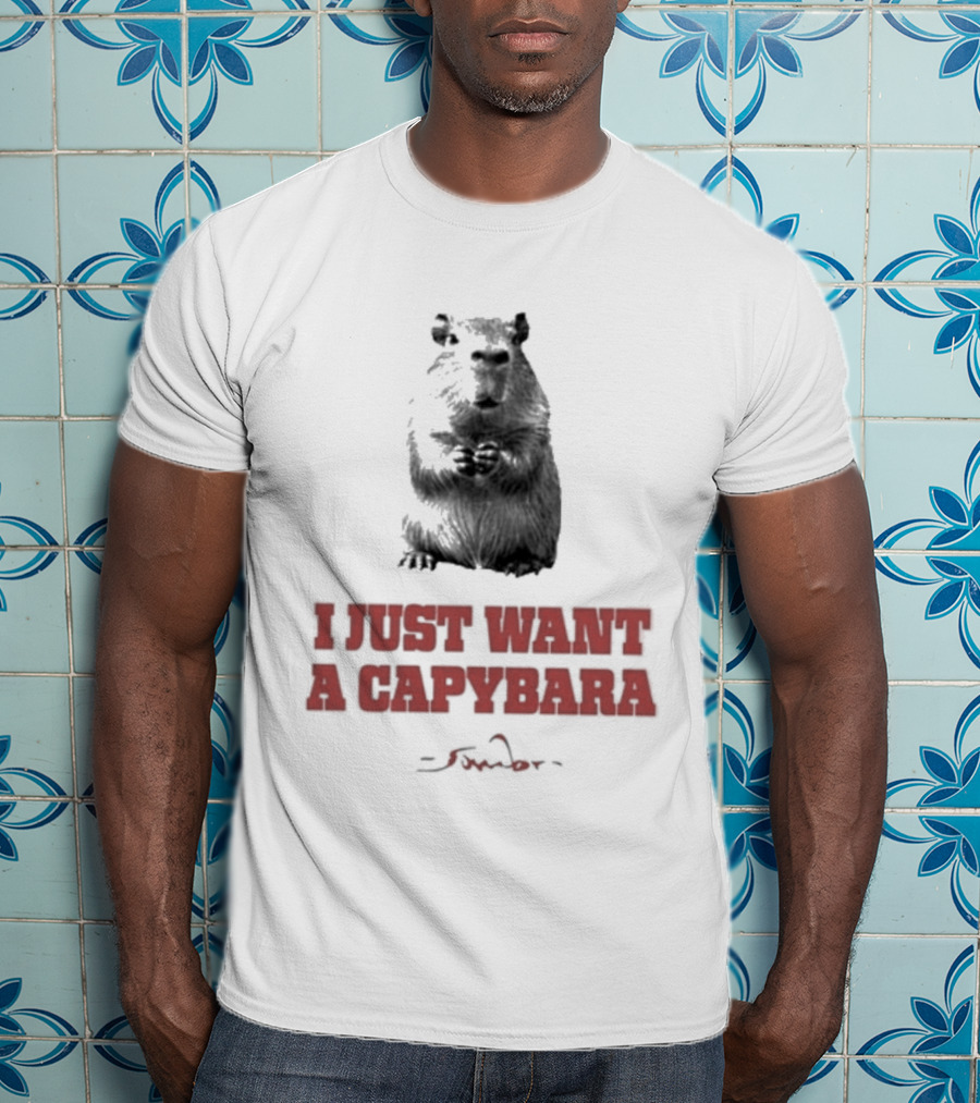 I Just Want A Capybara Dark T-Shirt