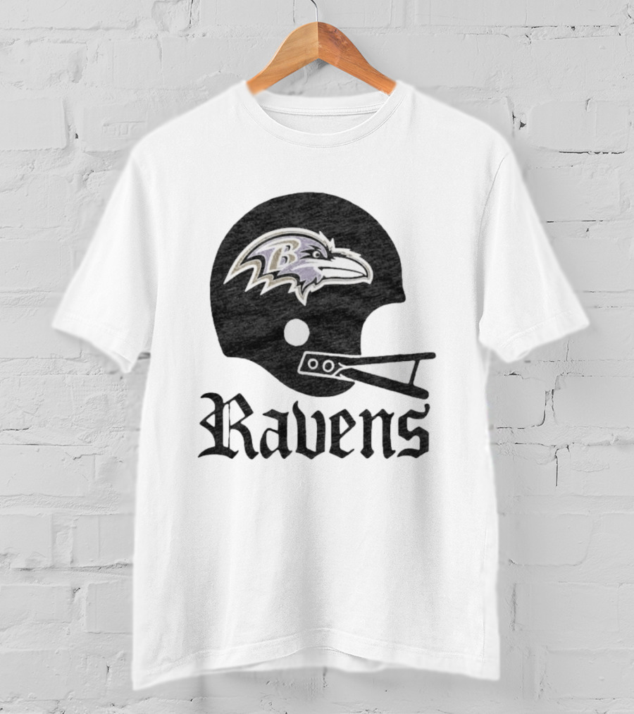 Baltimore Ravens Helmet Ravens Football Gear T-Shirt