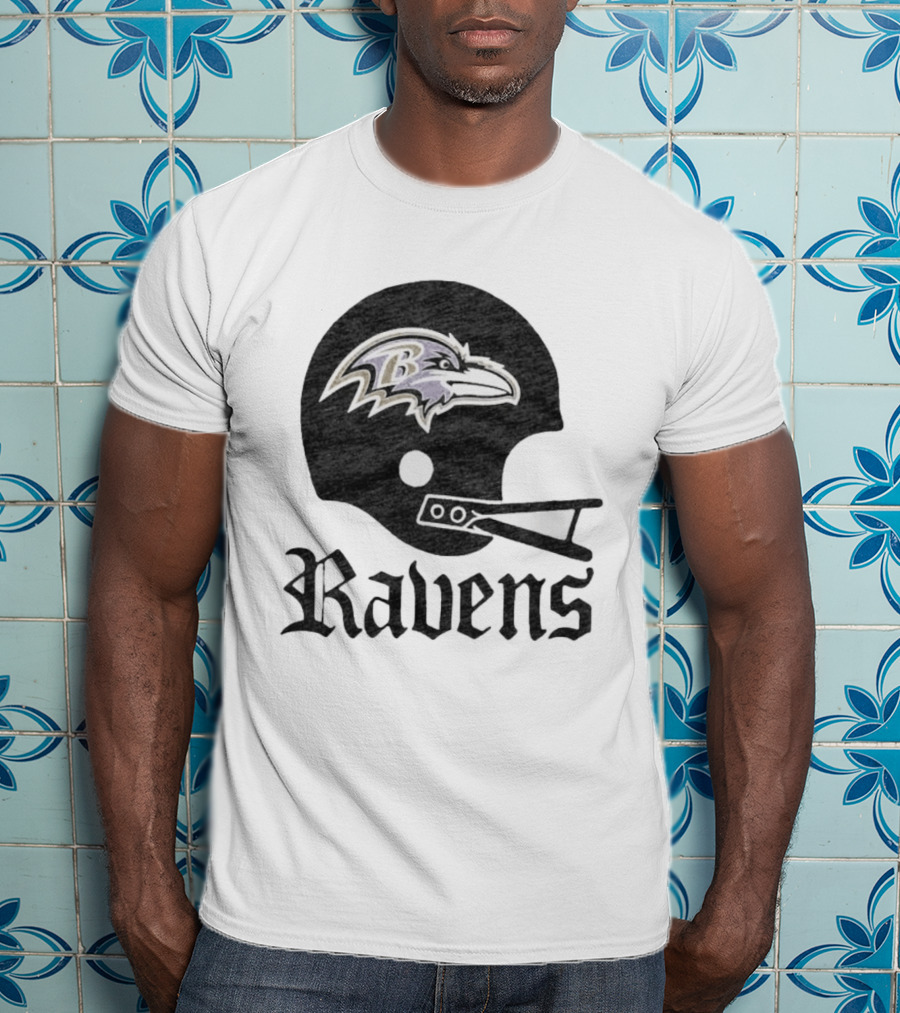 Baltimore Ravens Helmet Ravens Football Gear T-Shirt