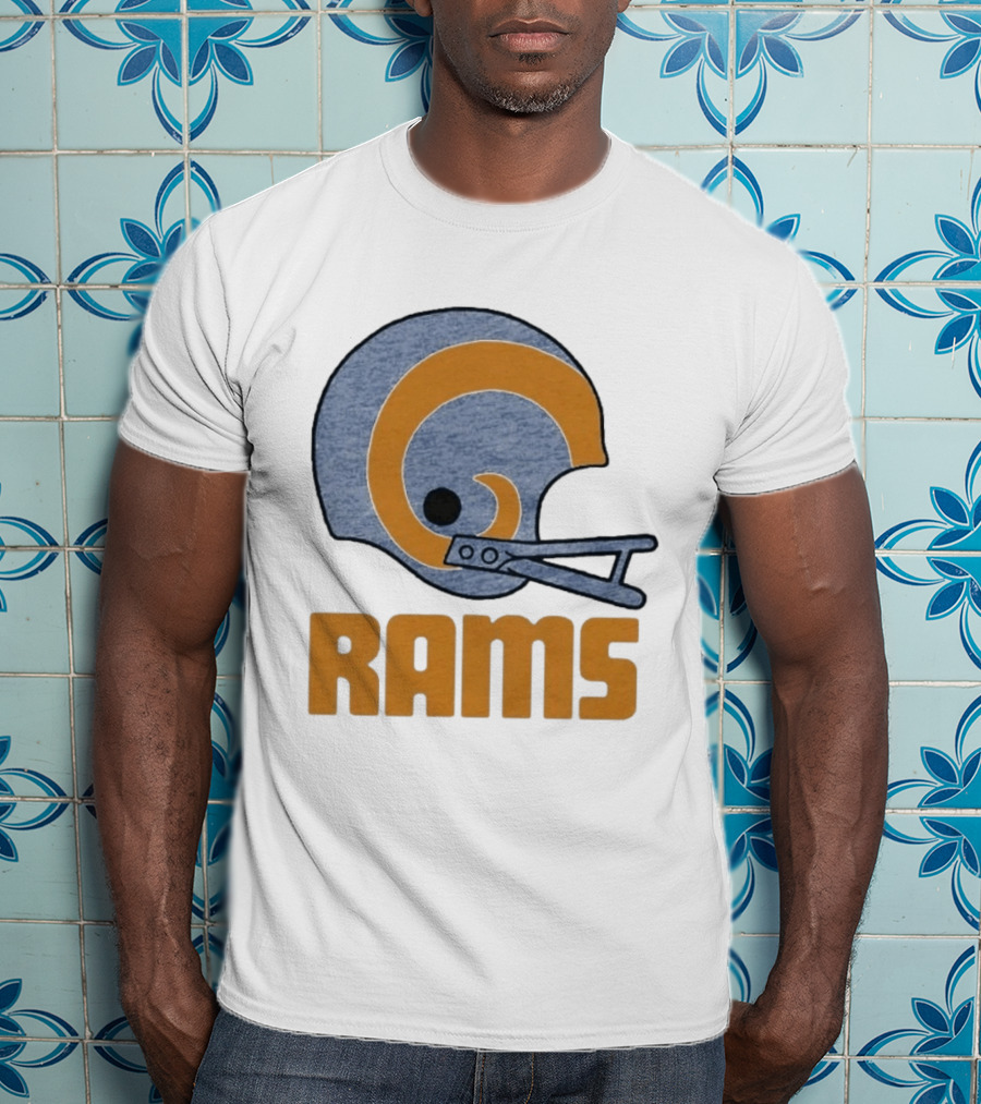 Rams Helmet Classic Football Team T-Shirt