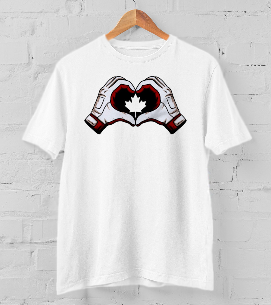 Canada Team Heart Hands Maple Leaf Olympics 2026 T-Shirt