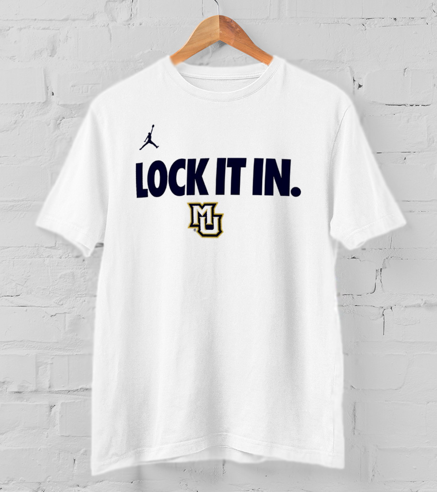 Jordan Marquette Golden Eagles Lock It In MU 2026 WCC T-Shirt