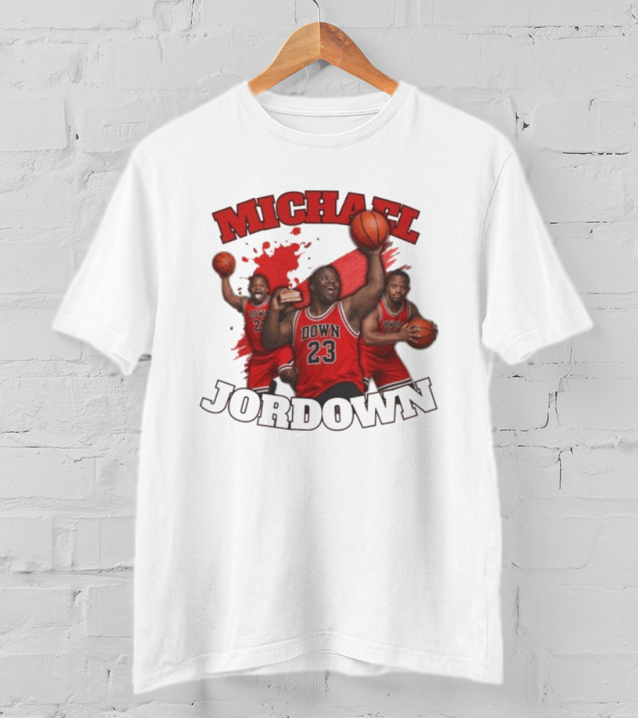 Michael Jordown Basketball Player 23 Red Jersey T-Shirt
