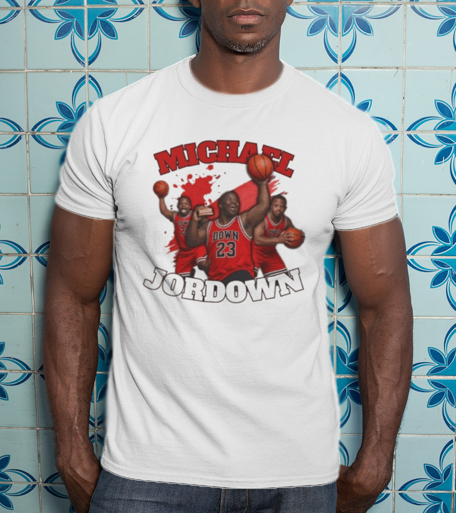 Michael Jordown Basketball Player 23 Red Jersey T-Shirt