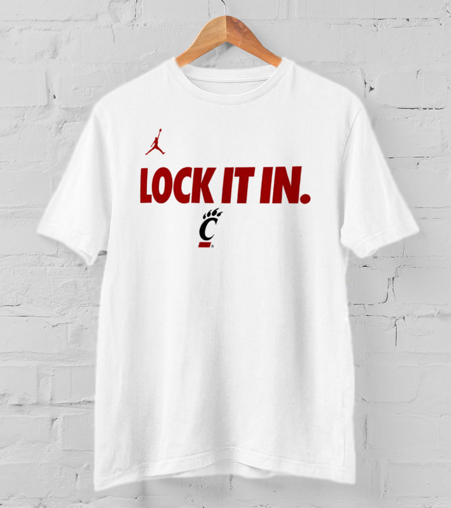 Cincinnati Bearcats Lock It In 2026 Jumpman T-Shirt