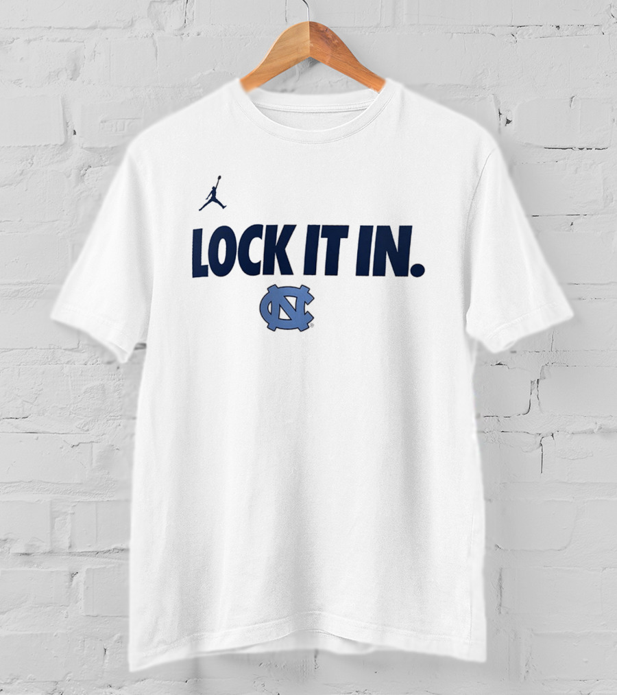 North Carolina Tar Heels Lock It In 2026 WCC Jumpman T-Shirt