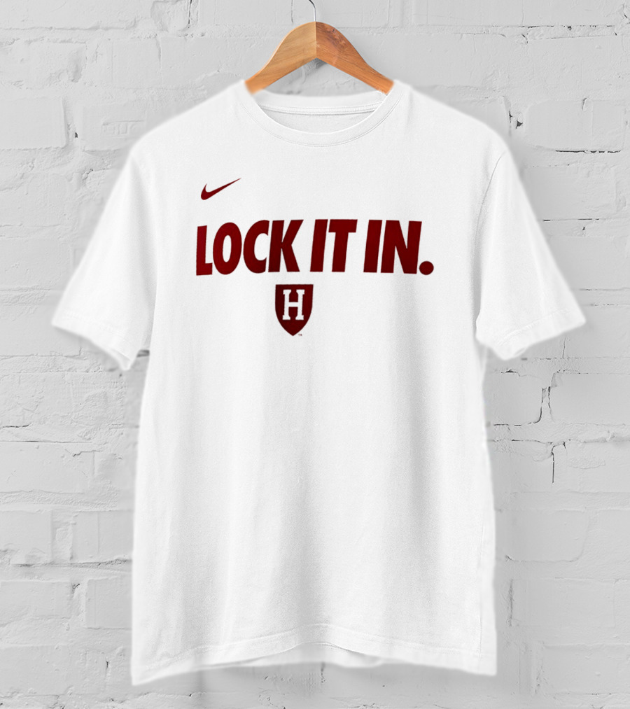 Nike Harvard Lock It In Crimson H T-Shirt