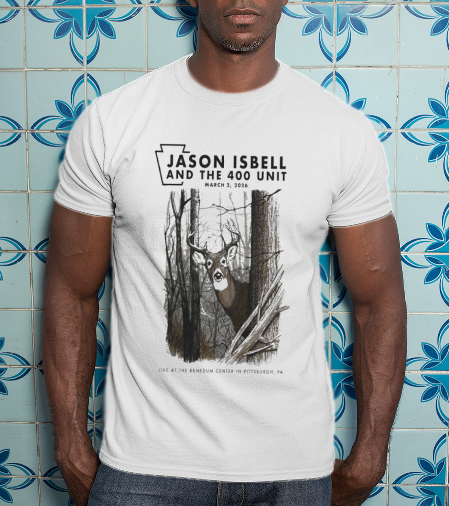 Jason Isbell And The 400 Unit Deer Forest Concert Pittsburgh 2026 T-Shirt