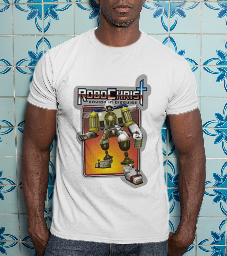 RoboChrist Savior In Disguise Transformer Robot Mashup T-Shirt