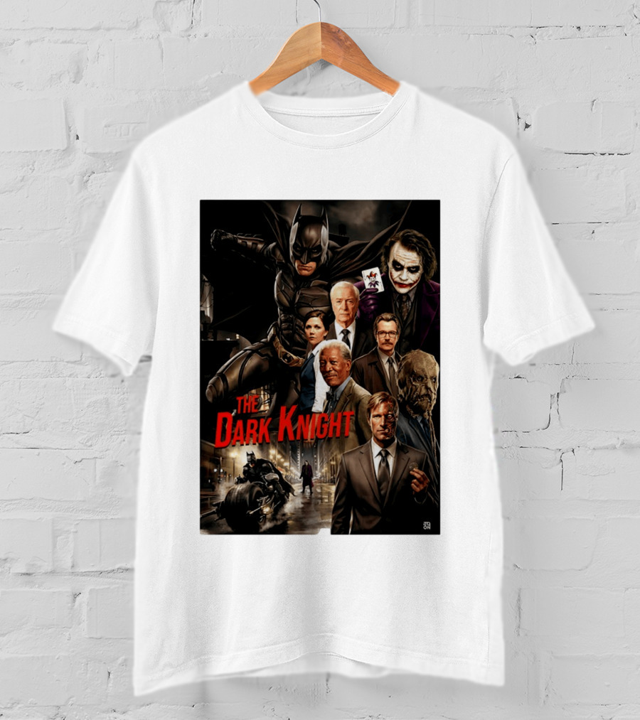 The Dark Knight Movie Characters Batman Joker Villains T-Shirt