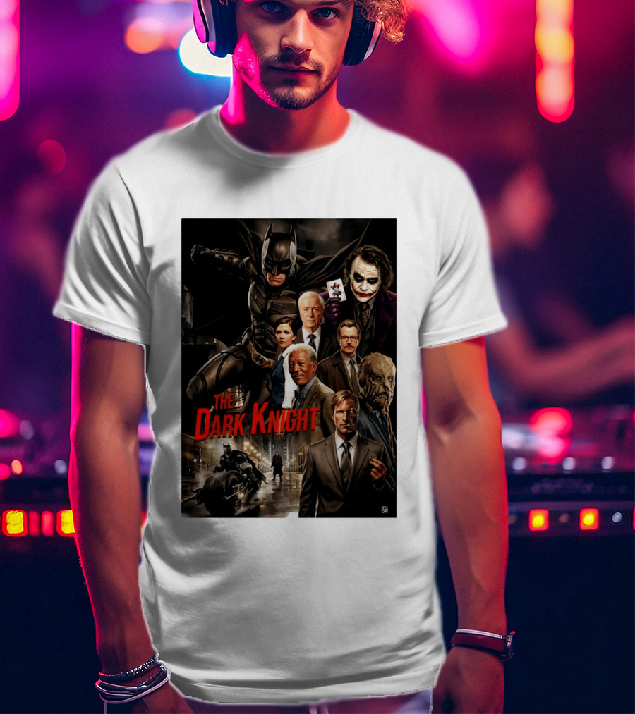 The Dark Knight Movie Characters Batman Joker Villains T-Shirt
