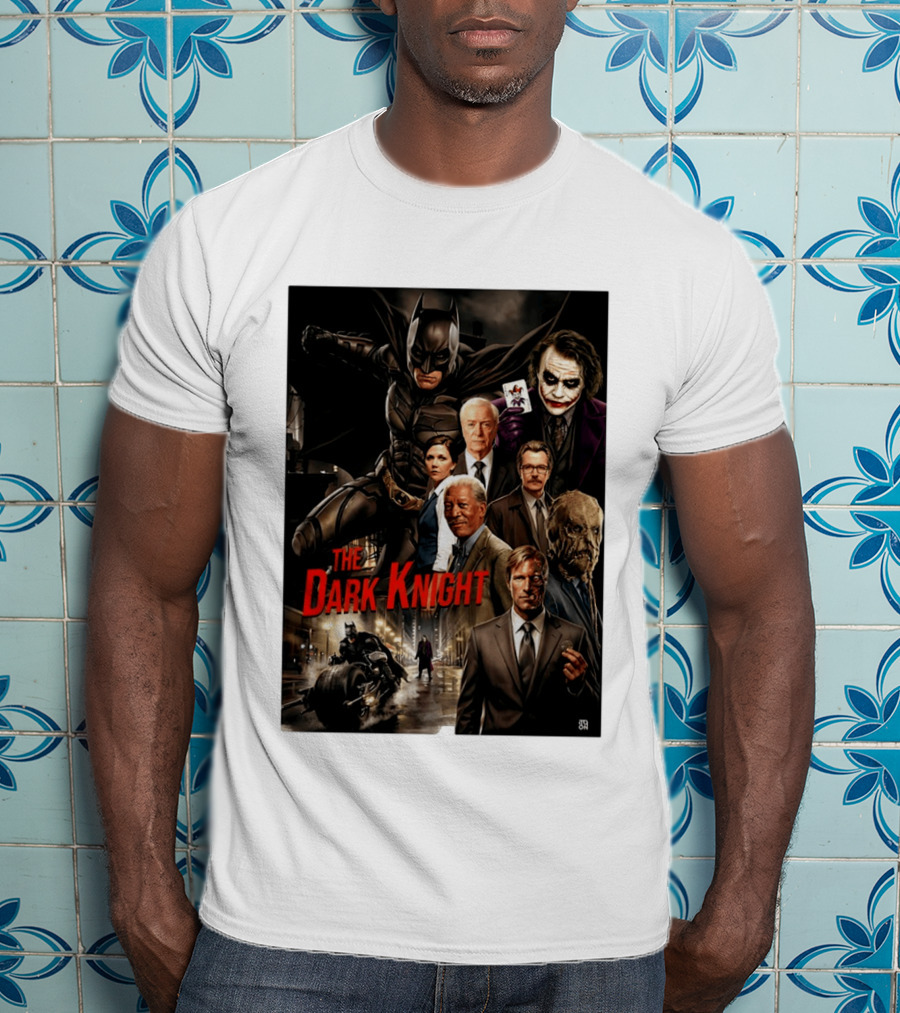The Dark Knight Movie Characters Batman Joker Villains T-Shirt