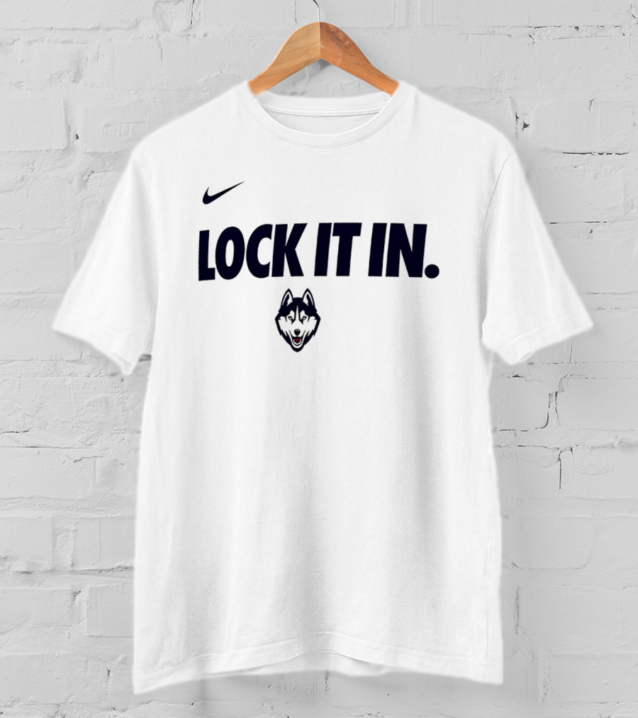 Nike UConn Huskies Lock It In 2026 WCC T-Shirt