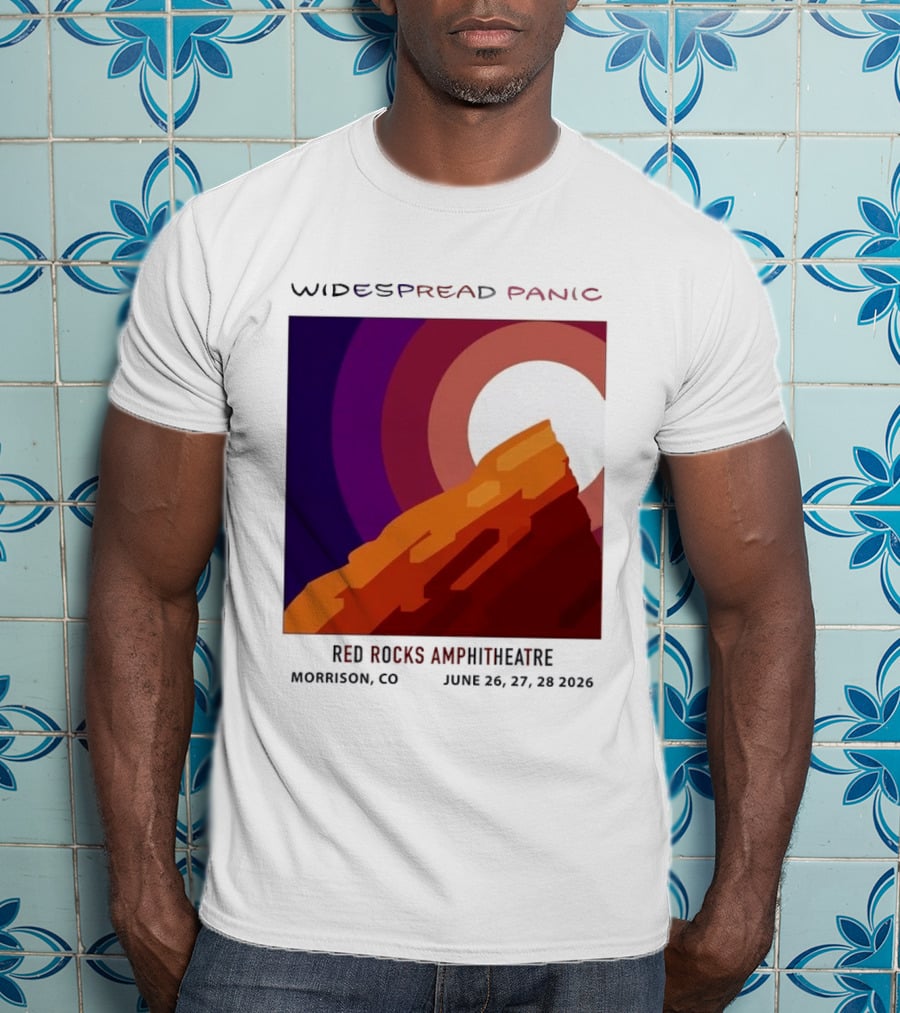 Widespread Panic Red Rocks Amphitheatre Morrison CO June 26 27 28 2026 T-Shirt