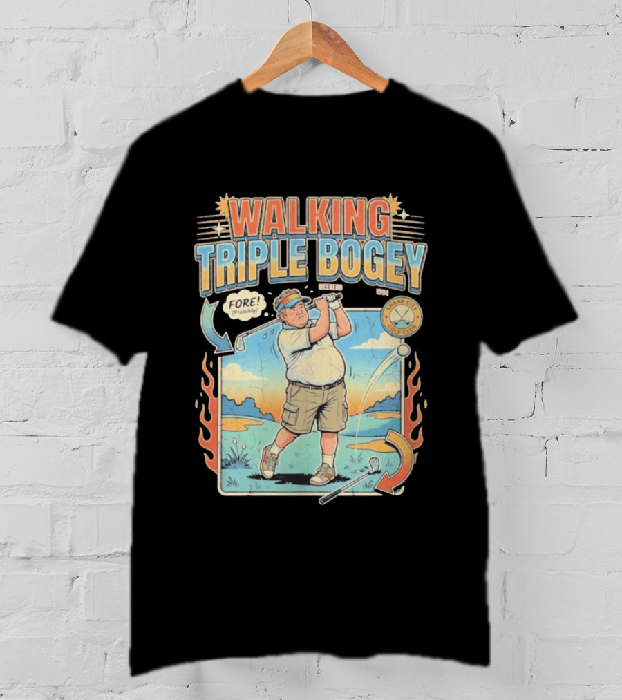 Walking Triple Bogey Fore Shank City Golf Club Vintage Weekend 1994 T-Shirt