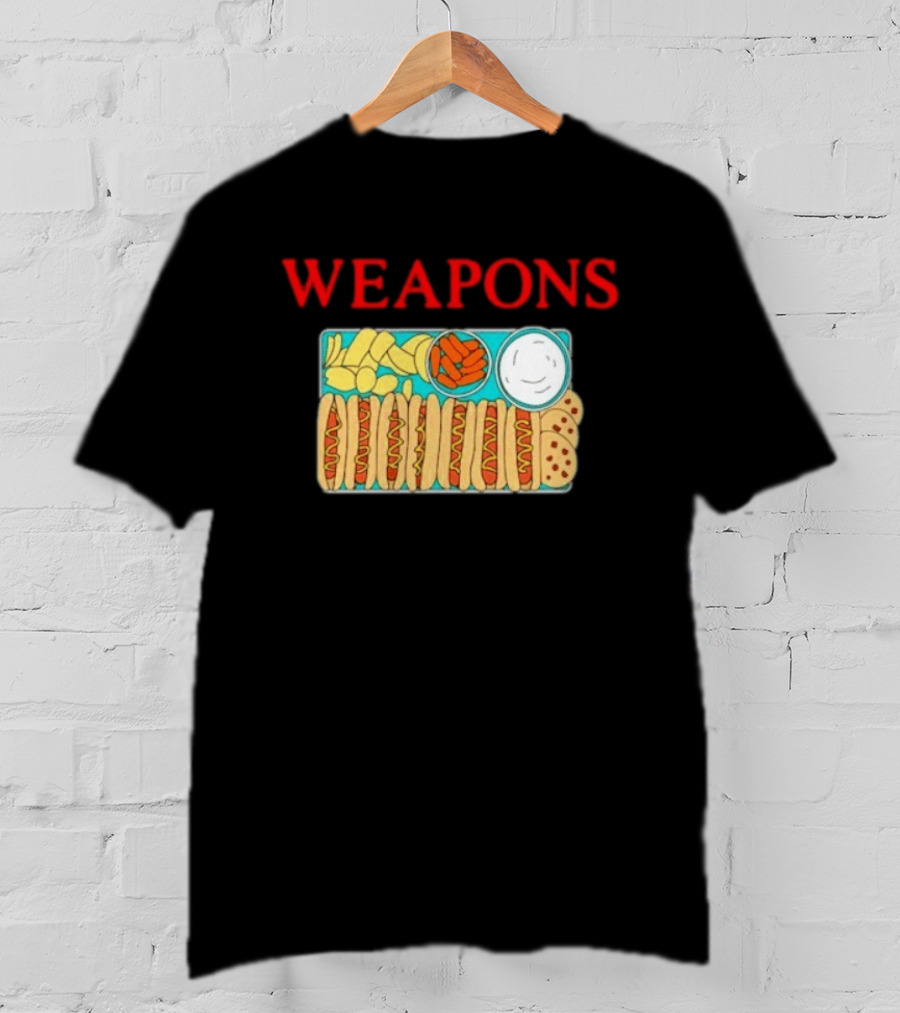 WEAPONS Hot Dog Platter With Chips And Dip T-Shirt