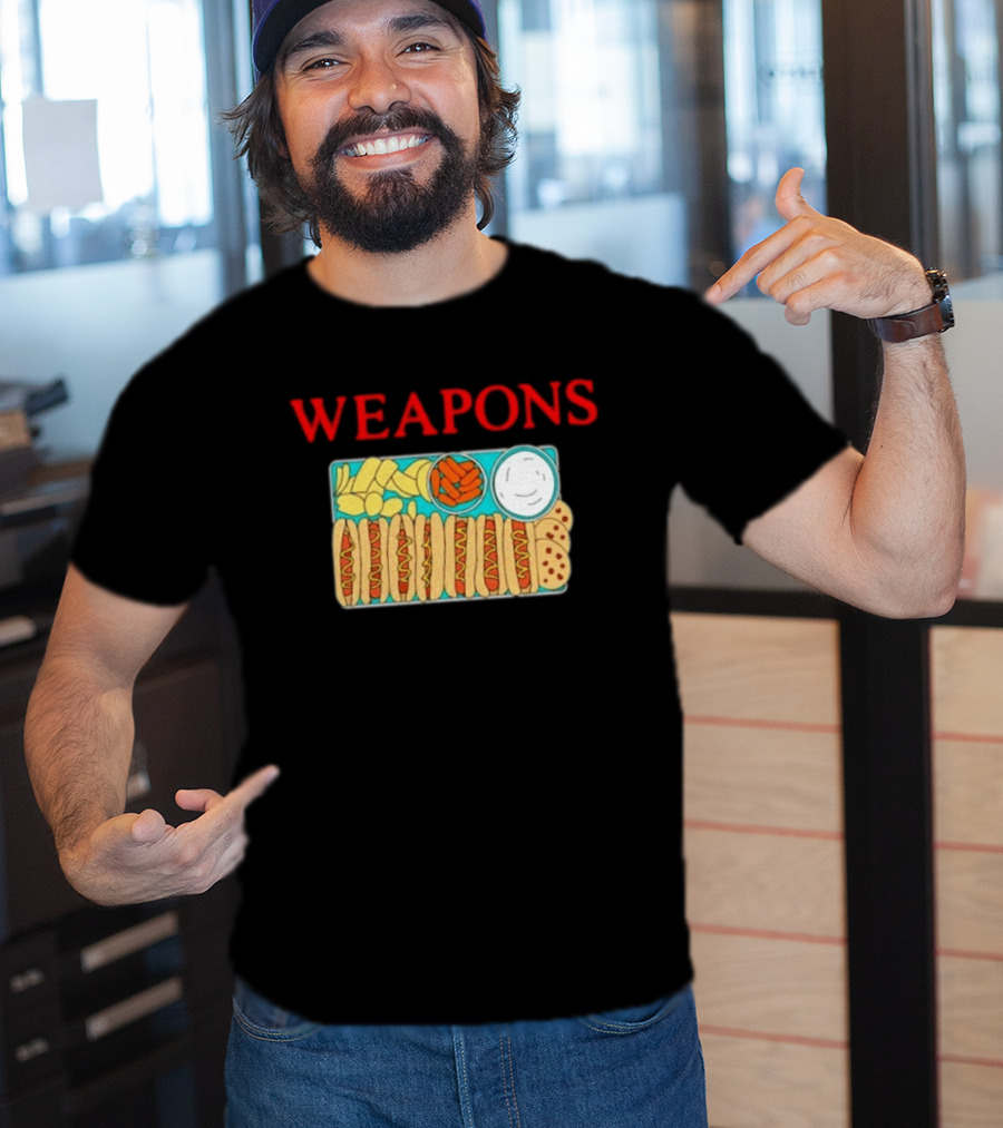 WEAPONS Hot Dog Platter With Chips And Dip T-Shirt