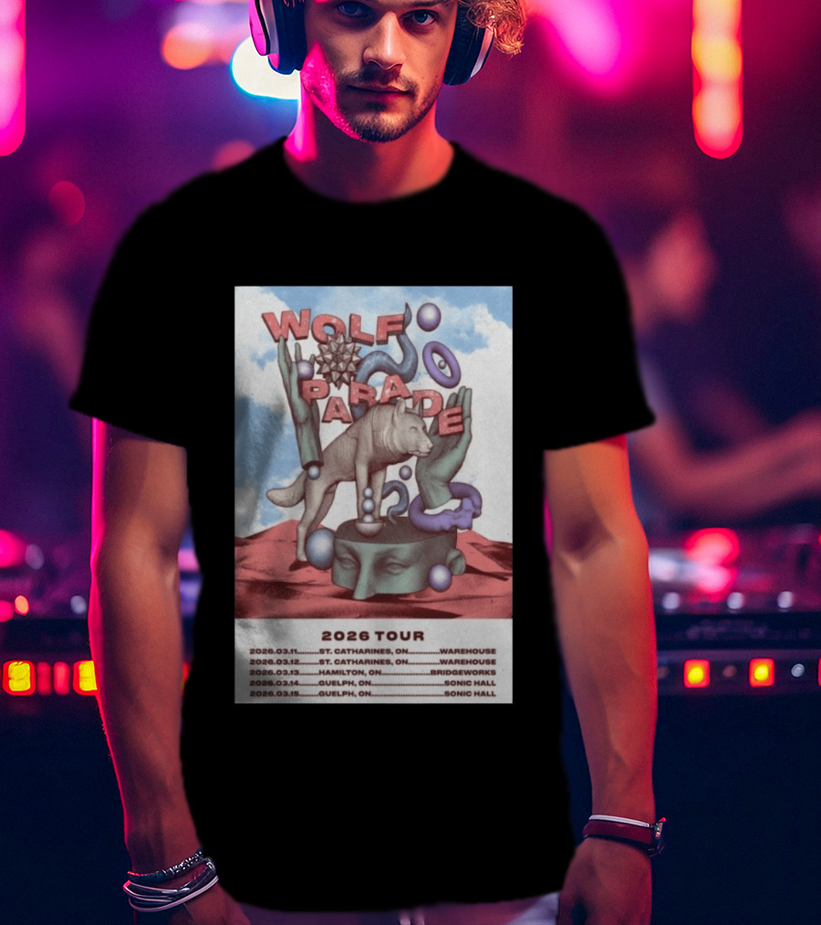 Wolf Parade 2026 Tour St. Catharines Hamilton Guelph Concert Dates T-Shirt