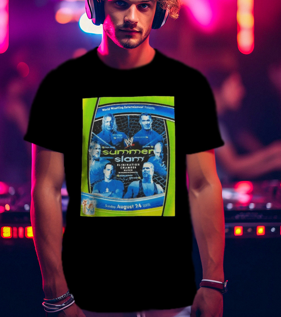 WWE SummerSlam 2003 Elimination Chamber Match T-Shirt