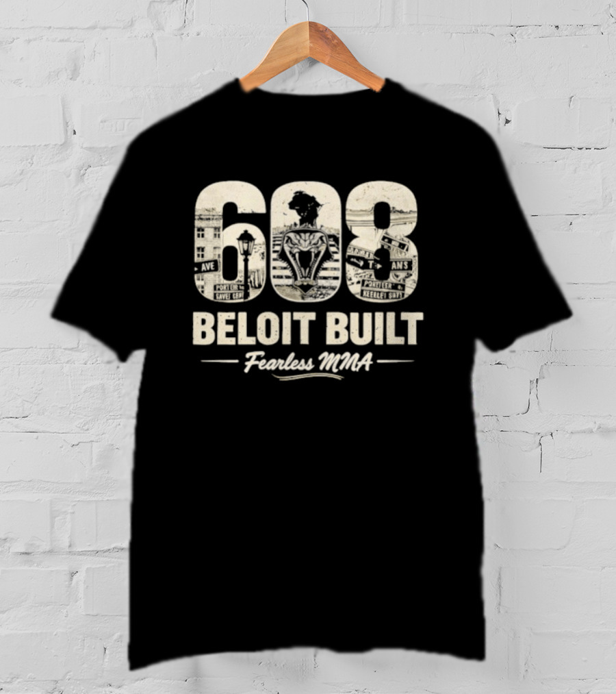 608 Beloit Built Fearless MMA T-Shirt
