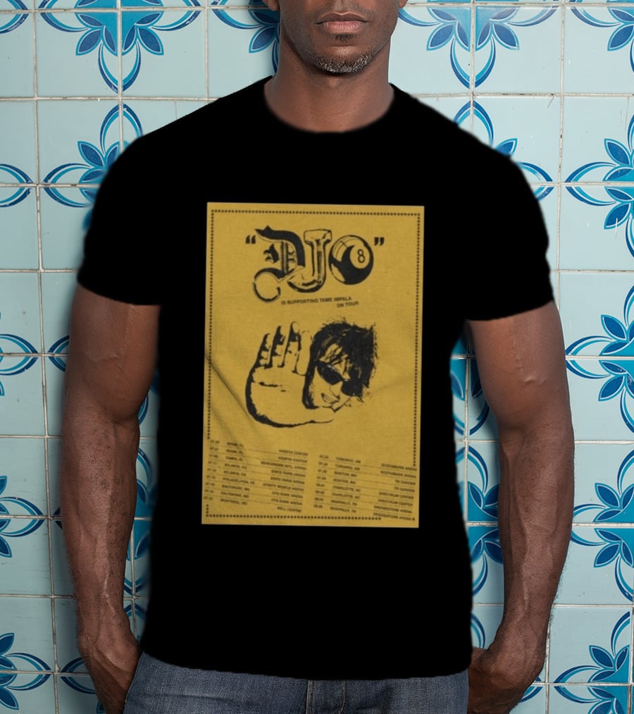 Djo Supporting Tame Impala Tour 2026 Dates And Locations T-Shirt