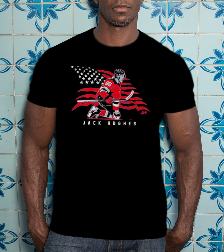 Jack Hughes Stars & Stripes 86 USA Hockey T-Shirt