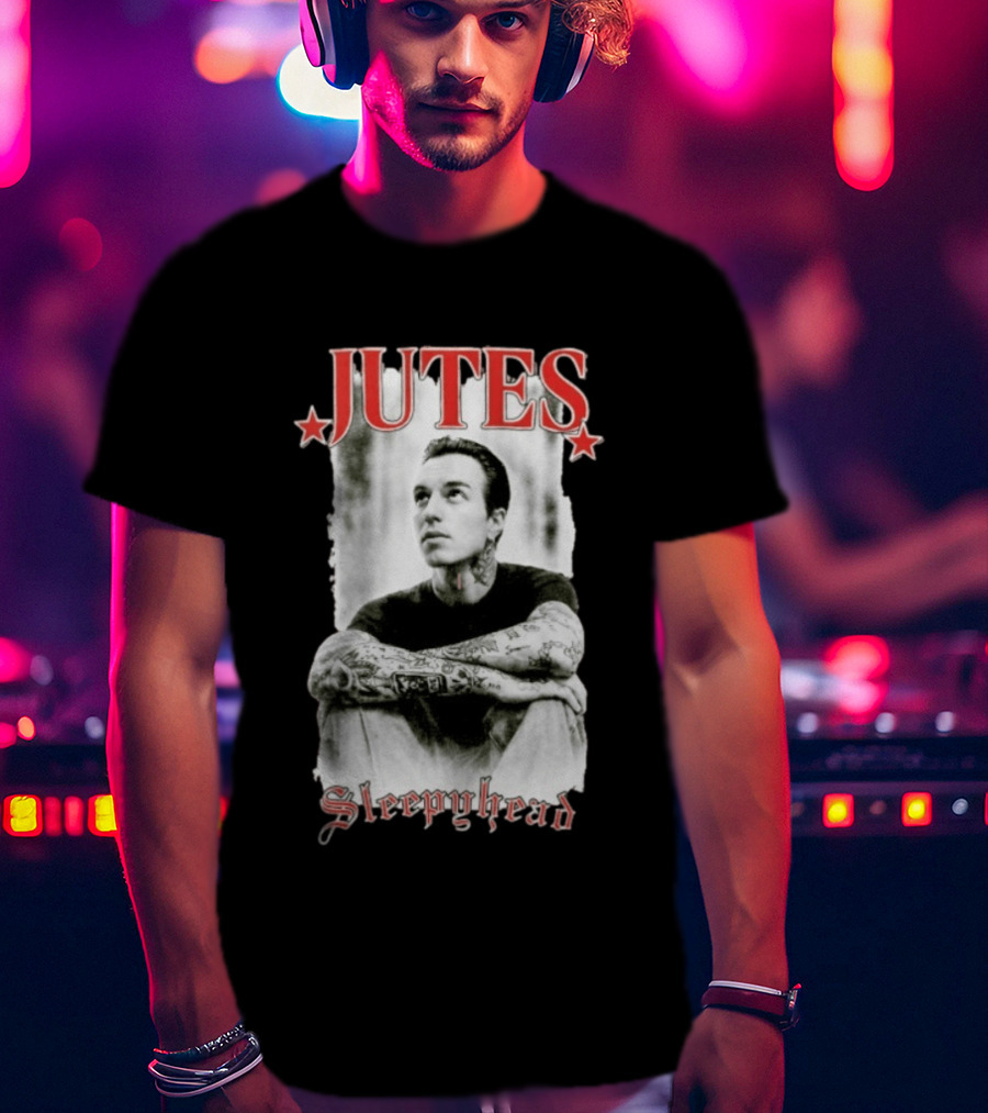Jutes Sleepyhead Tattooed Star T-Shirt