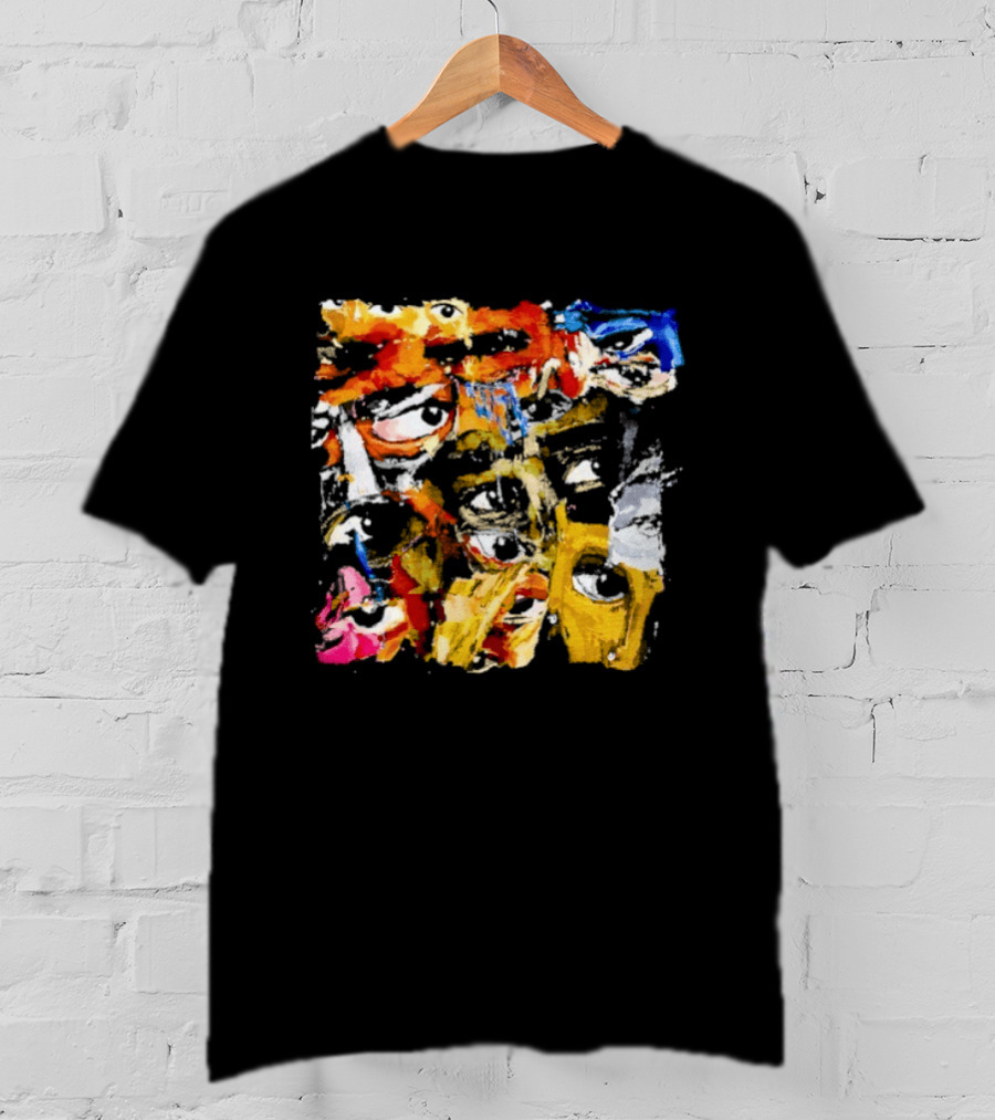 Eyes Don't Lie Colorful Abstract Expressionist Brushstroke T-Shirt