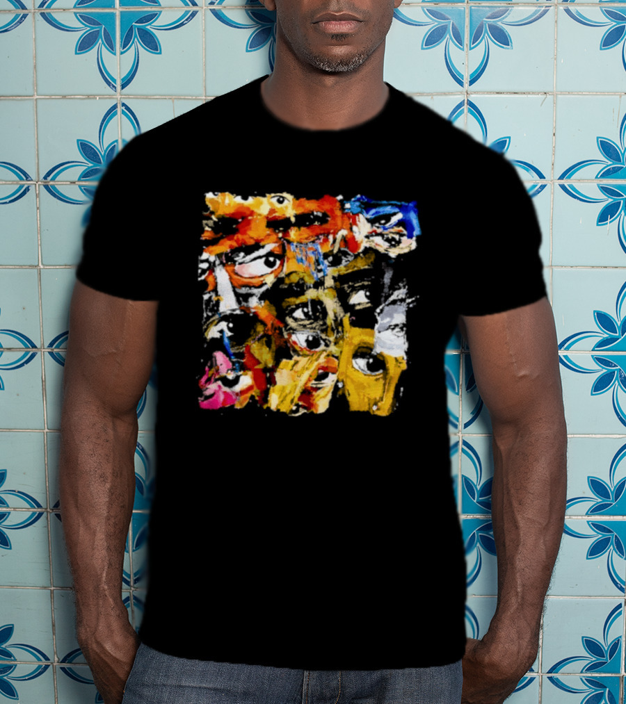 Eyes Don't Lie Colorful Abstract Expressionist Brushstroke T-Shirt