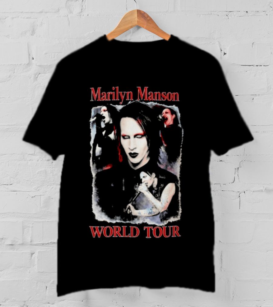 Marilyn Manson World Tour Gothic Rock T-Shirt