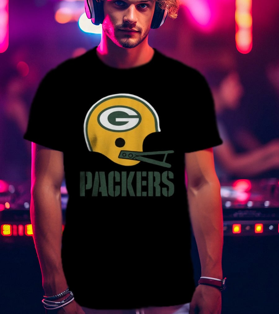 Green Bay Packers Helmet G Icon Packers T-Shirt