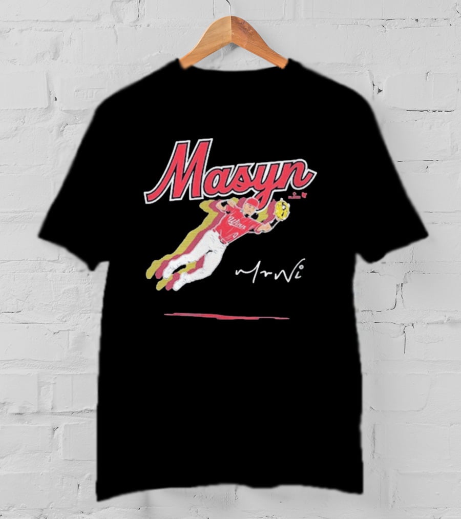 Masyn Winn Baseball Superstar Dynamic Action Pose T-Shirt