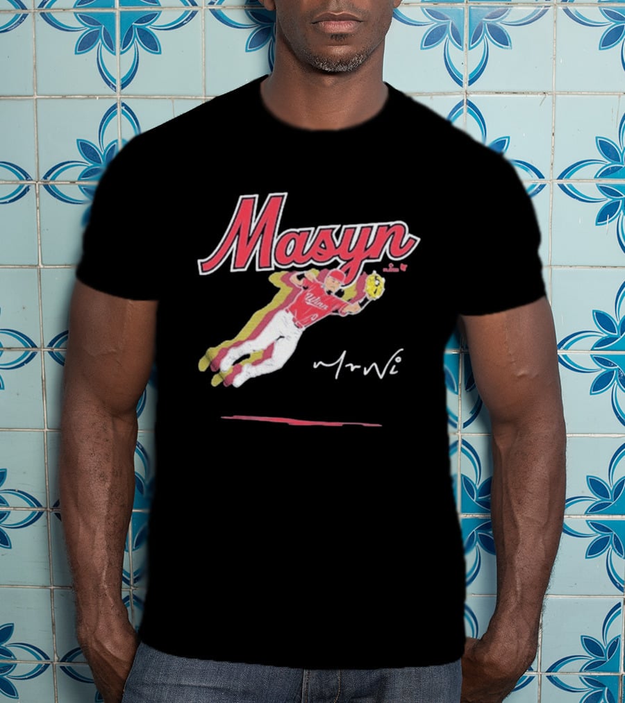 Masyn Winn Baseball Superstar Dynamic Action Pose T-Shirt