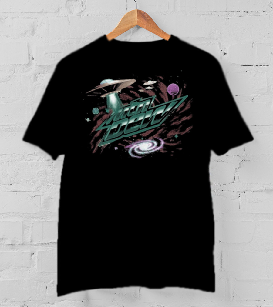 Mtn Dew Space Themed UFO Alien Galaxy Cosmic Adventure T-Shirt