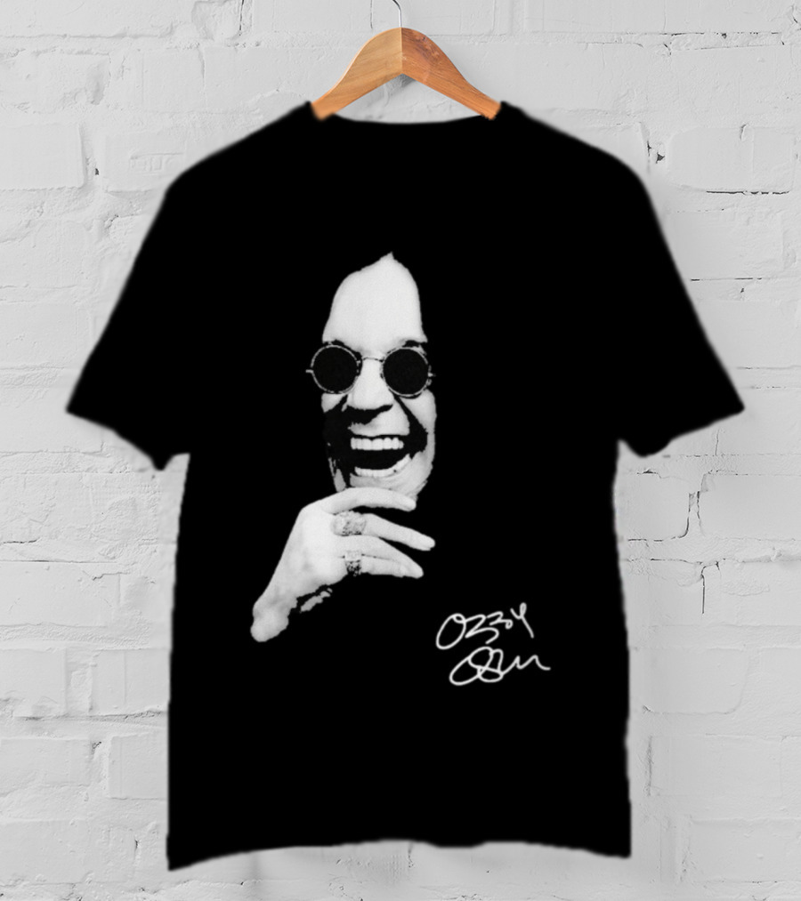 Ozzy Osbourne 1948 2025 Immortal Rest In Peace Rock Legend Signature Image T-Shirt