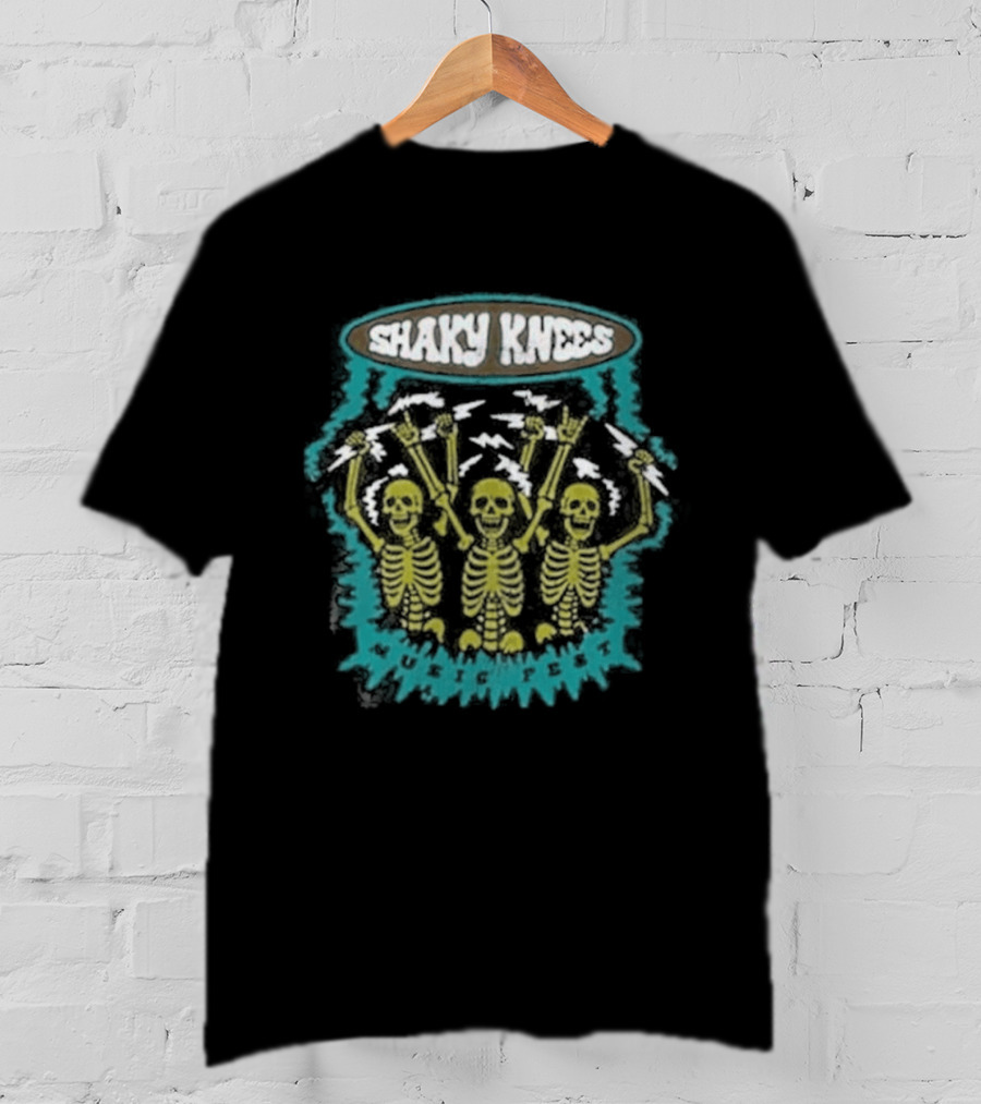 Shaky Knees Festival Neon Skeleton Trio T-Shirt
