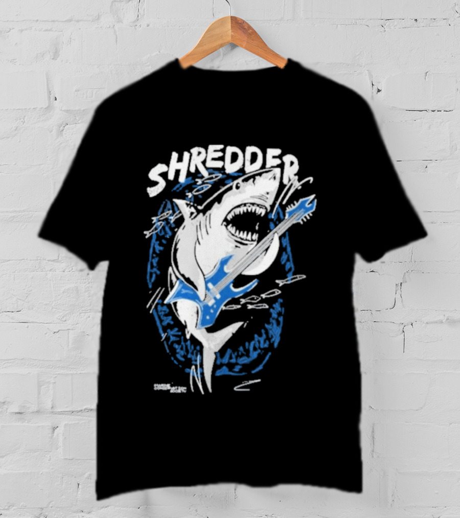 Shredder Shark With Electric Guitar T-Shirt