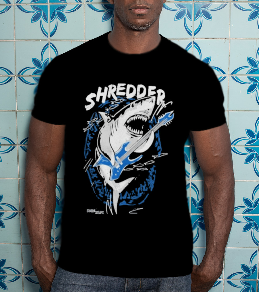 Shredder Shark With Electric Guitar T-Shirt