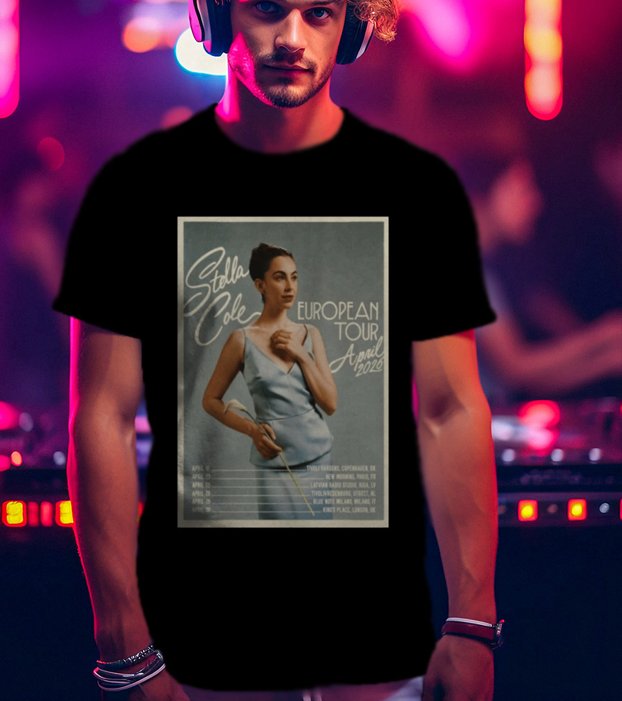 Stella Cole European Tour April 2026 Tivoli Gardens Blue Note Kings Place T-Shirt