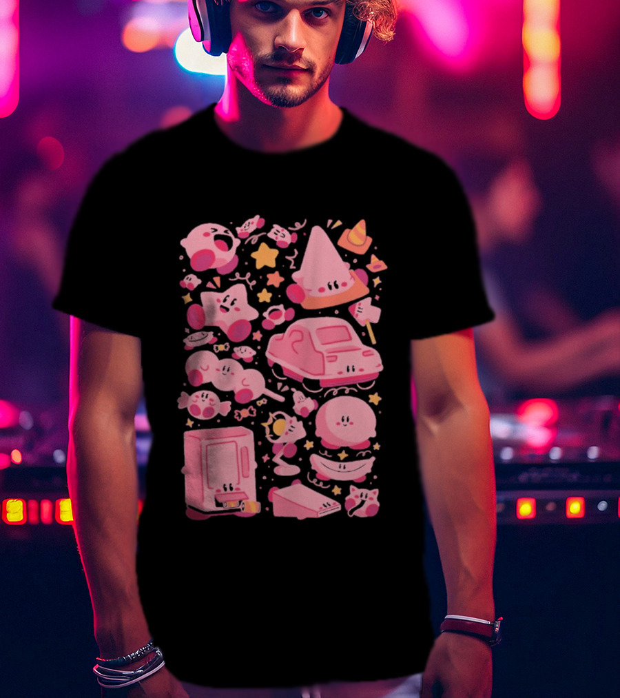 Pink Overload Arigatees Studio Whimsical Cute Cartoons T-Shirt