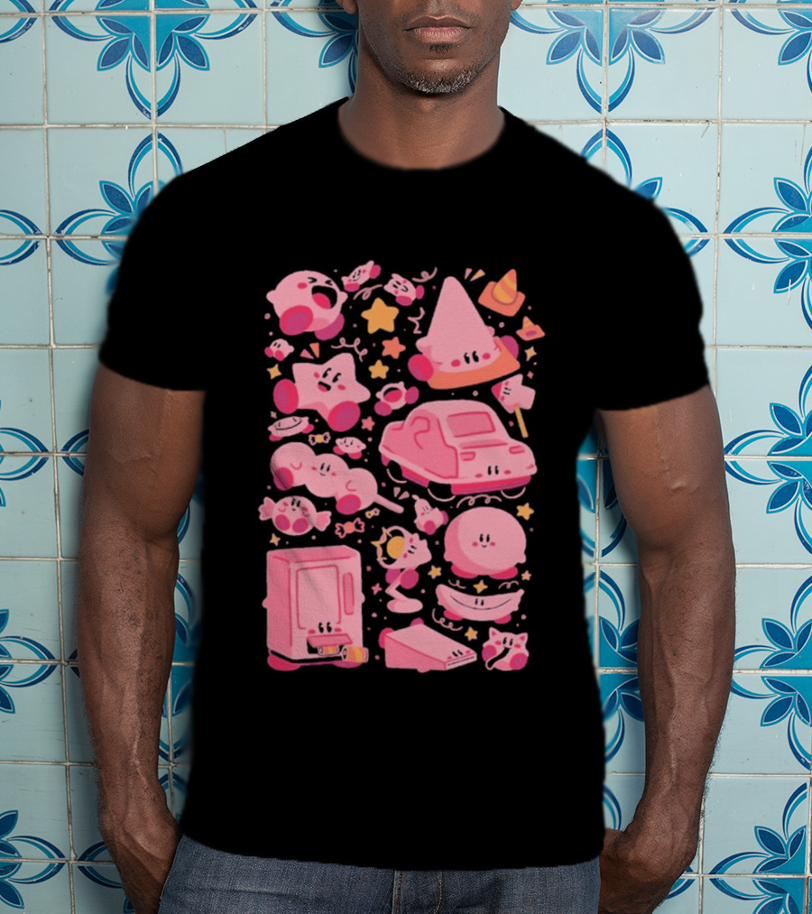 Pink Overload Arigatees Studio Whimsical Cute Cartoons T-Shirt