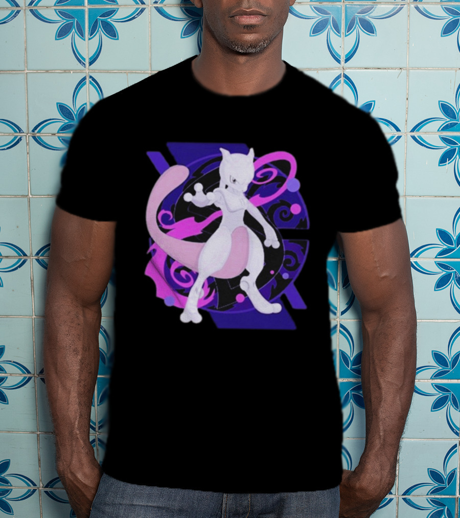 Mewtwo Pokemon Go Fest 2026 Psychedelic T-Shirt