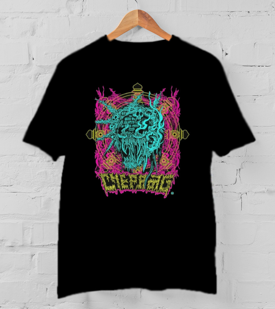 Chepang Swatta Psychedelic Skull T-Shirt