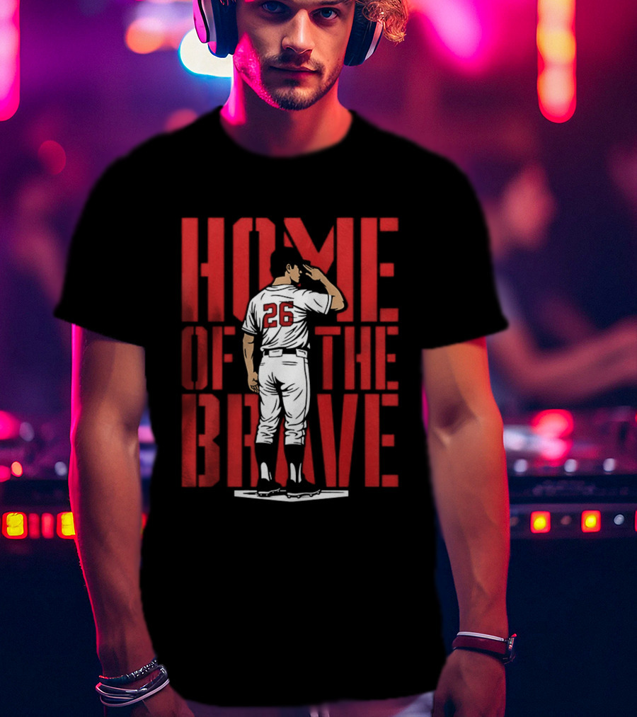 Raisel Iglesias 26 Home Of The Brave Baseball T-Shirt