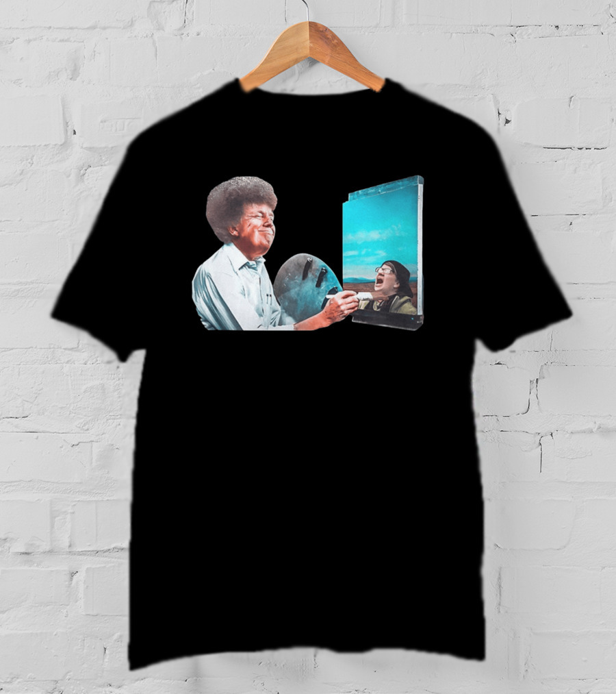 Donald Trump Bob Ross Painting Parody Humor Political T-Shirt
