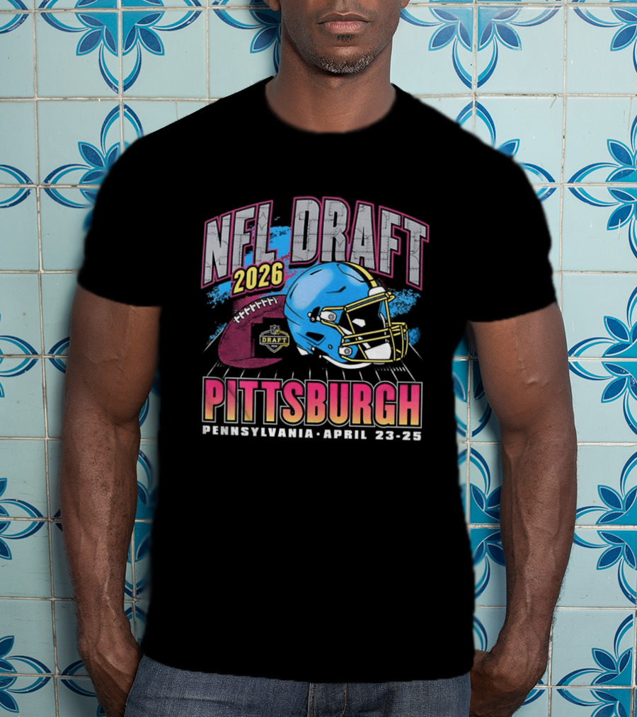 NFL Draft 2026 Pittsburgh Pennsylvania April 23 25 Helmet T-Shirt