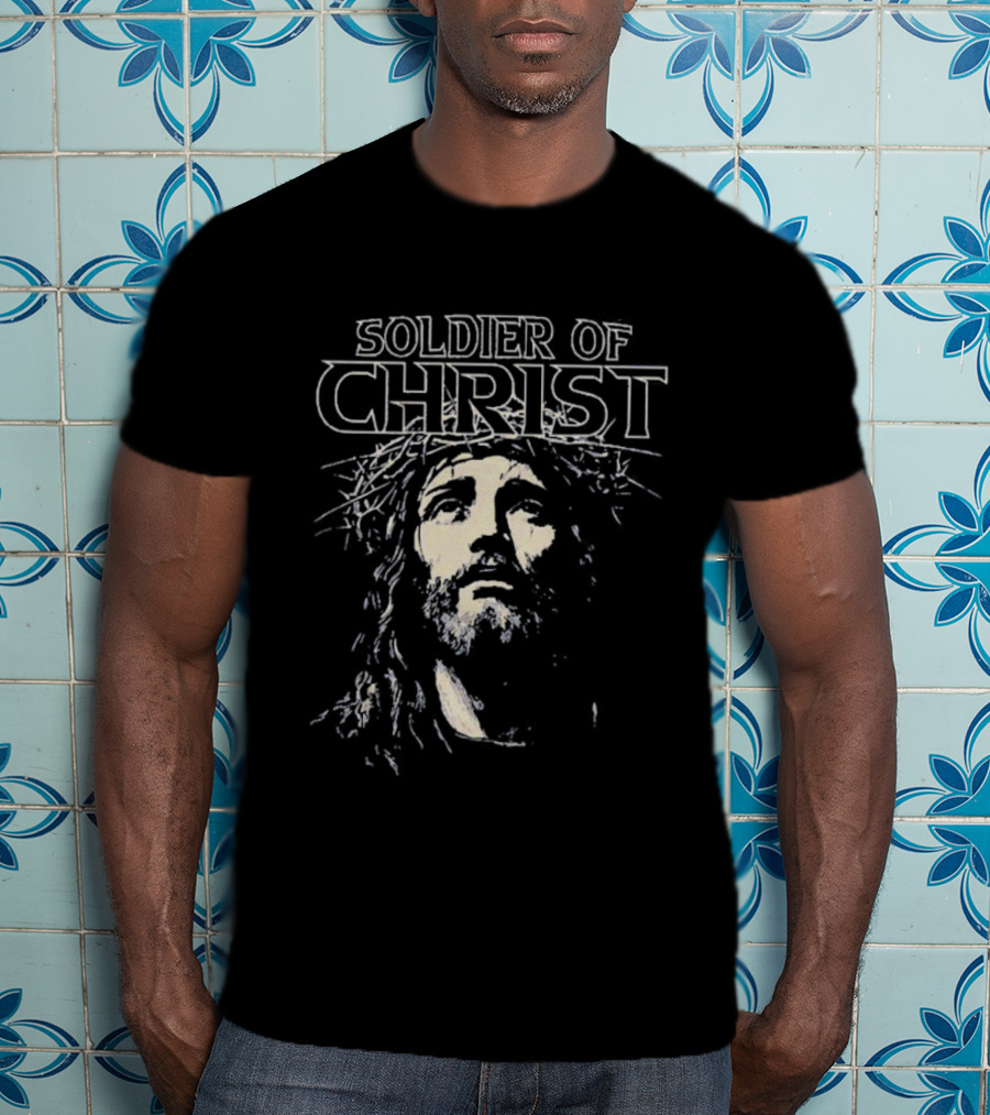 Soldier Of Christ Jesus Savior Crown Of Thorns T-Shirt