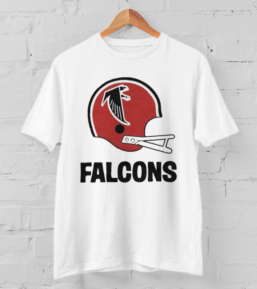 Atlanta Falcons Big Helmet Red Falcon T-Shirt