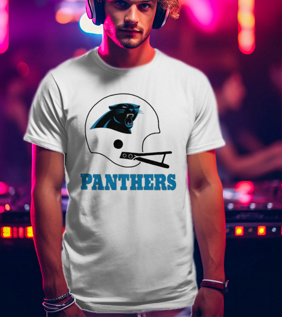 Panthers Football Helmet Carolina T-Shirt