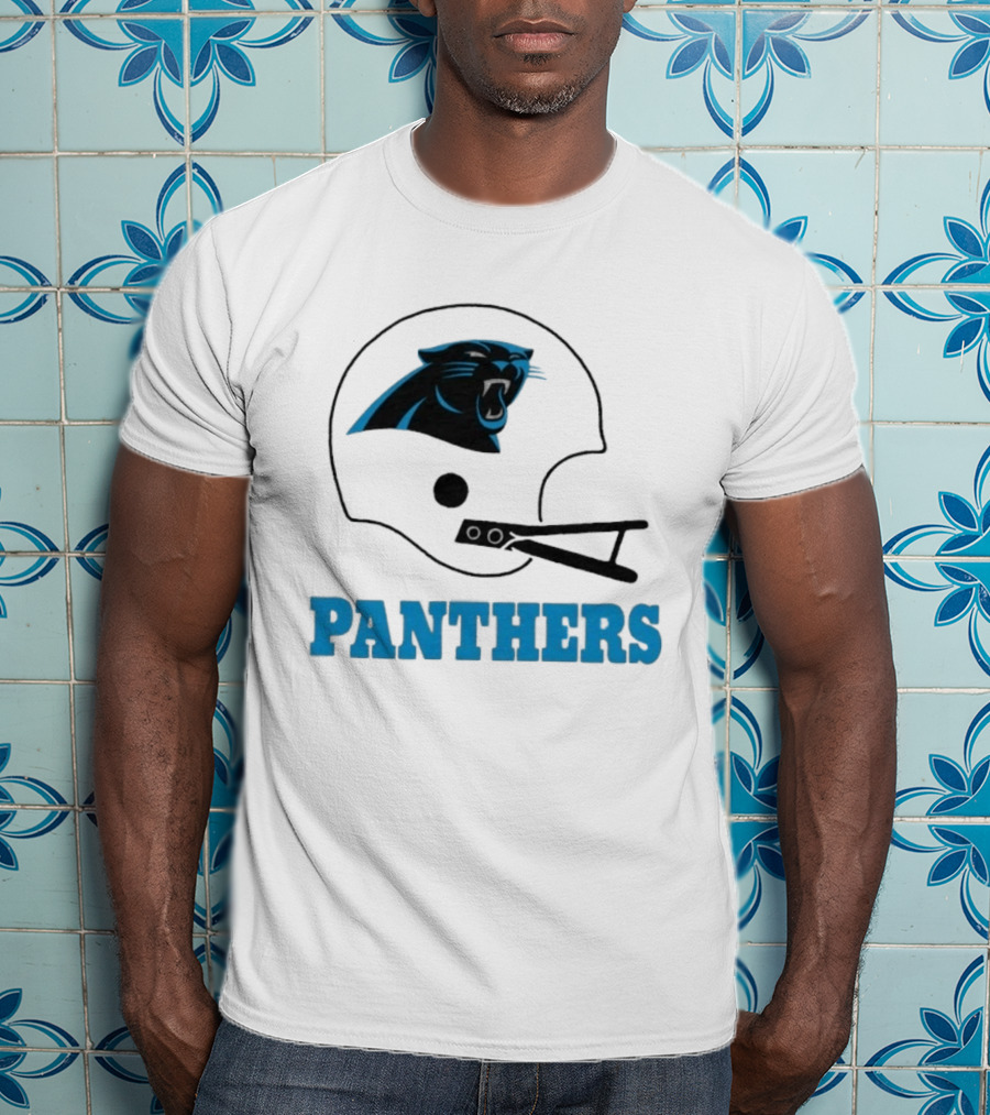 Panthers Football Helmet Carolina T-Shirt